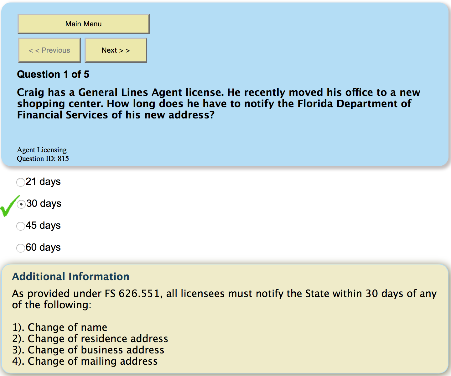 SSM Latest Test Practice